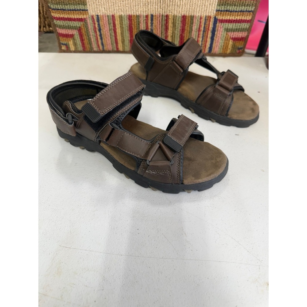 Croft & Barrow Mens Omega Brown Sport Sandals Core Technology Size 11 Med